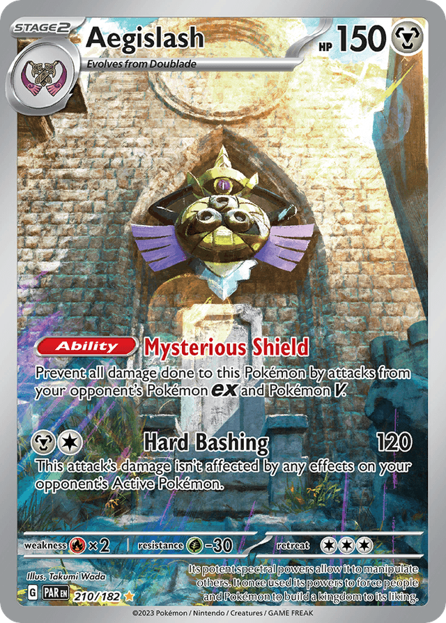 Carta Aegislash 210/182 do set Paradox Rift — Pokémon TCG | Bynx