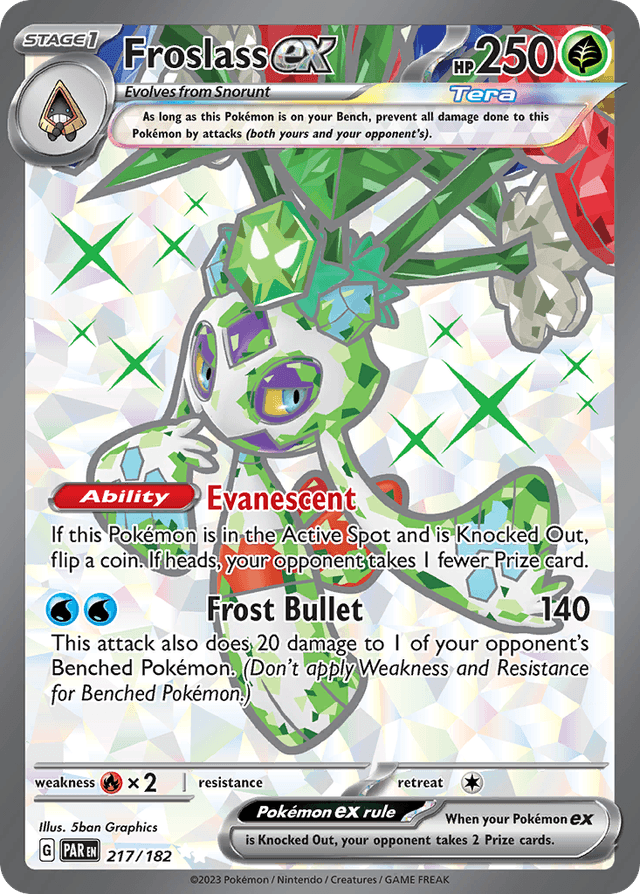 Carta Froslass ex 217/182 do set Paradox Rift — Pokémon TCG | Bynx
