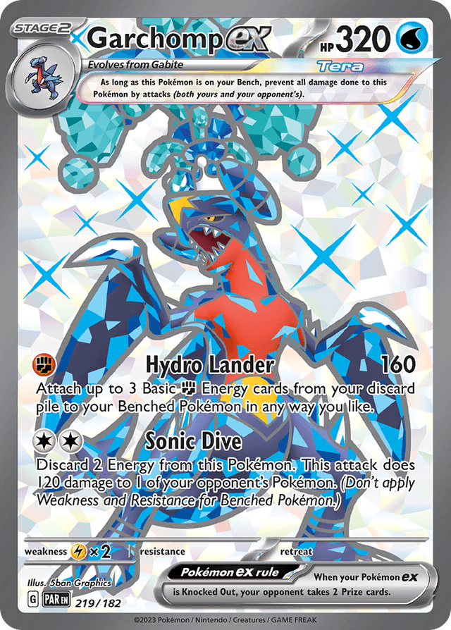 Carta Garchomp ex 219/182 do set Paradox Rift — Pokémon TCG | Bynx