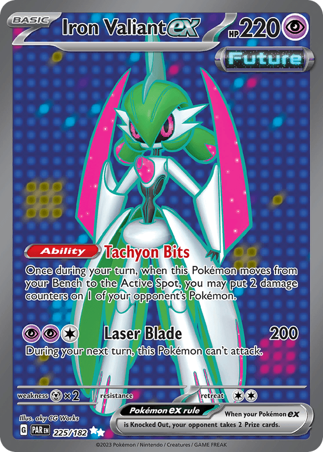 Carta Iron Valiant ex 225/182 do set Paradox Rift — Pokémon TCG | Bynx