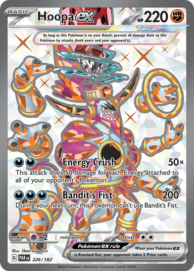 Carta Hoopa ex 226/182 do set Paradox Rift — Pokémon TCG | Bynx