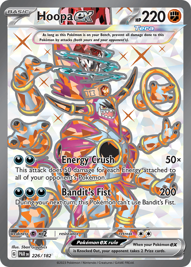Carta Hoopa ex 226/182 do set Paradox Rift — Pokémon TCG | Bynx