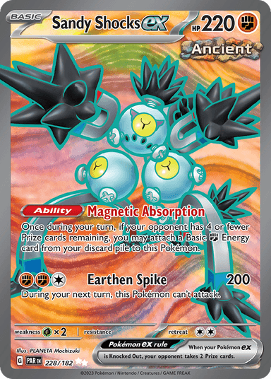 Carta Sandy Shocks ex 228/182 do set Paradox Rift — Pokémon TCG | Bynx