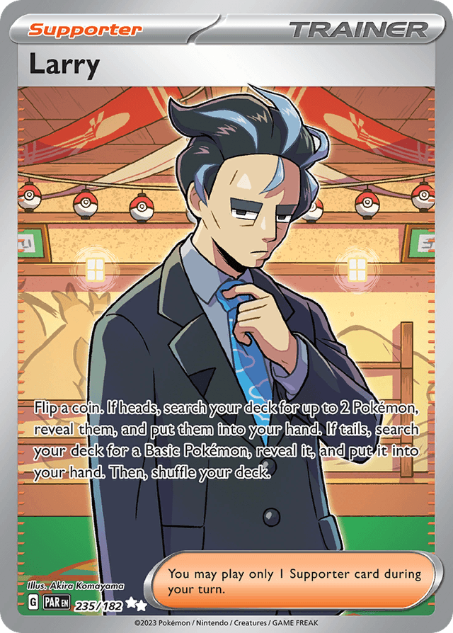 Carta Larry 235/182 do set Paradox Rift — Pokémon TCG | Bynx