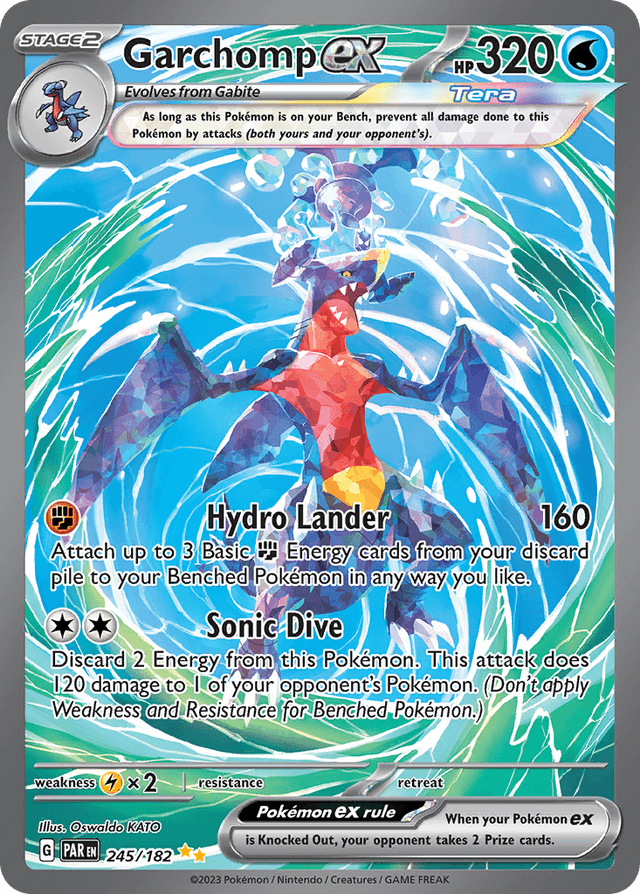 Carta Garchomp ex 245/182 do set Paradox Rift — Pokémon TCG | Bynx
