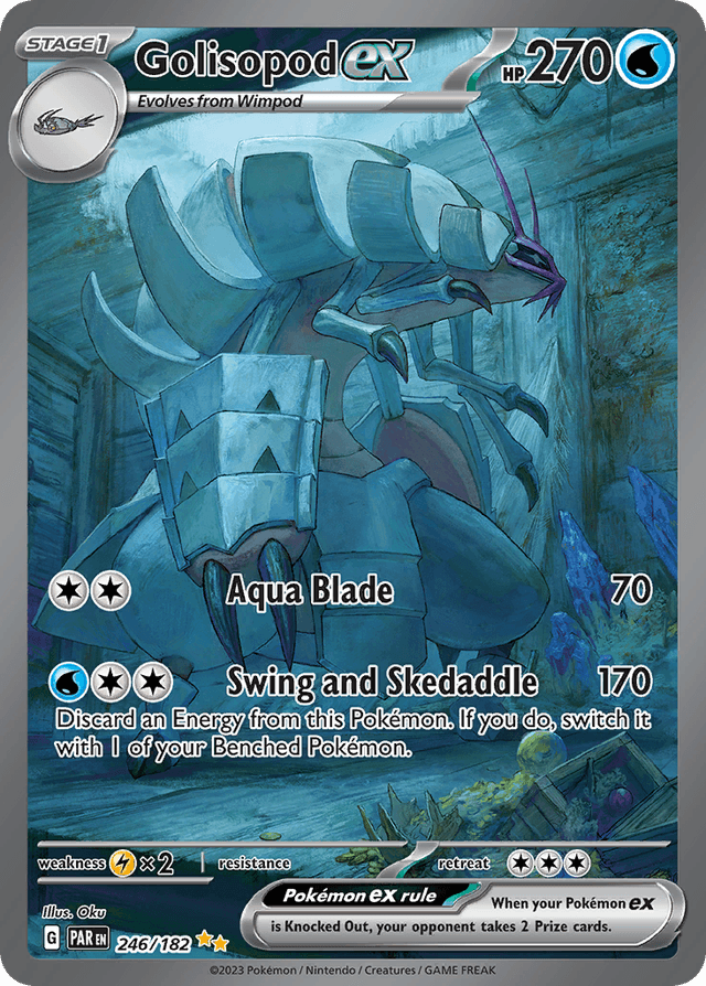 Carta Golisopod ex 246/182 do set Paradox Rift — Pokémon TCG | Bynx