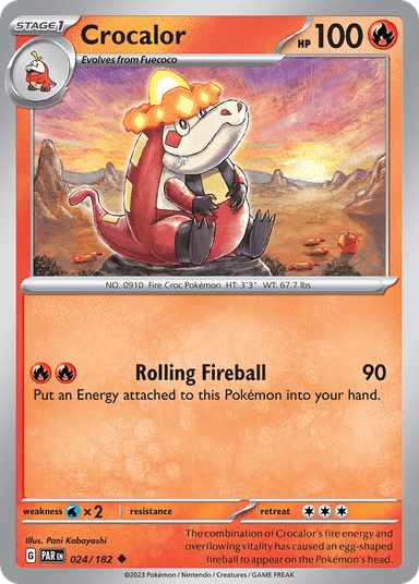 Carta Crocalor 24/182 do set Paradox Rift — Pokémon TCG | Bynx