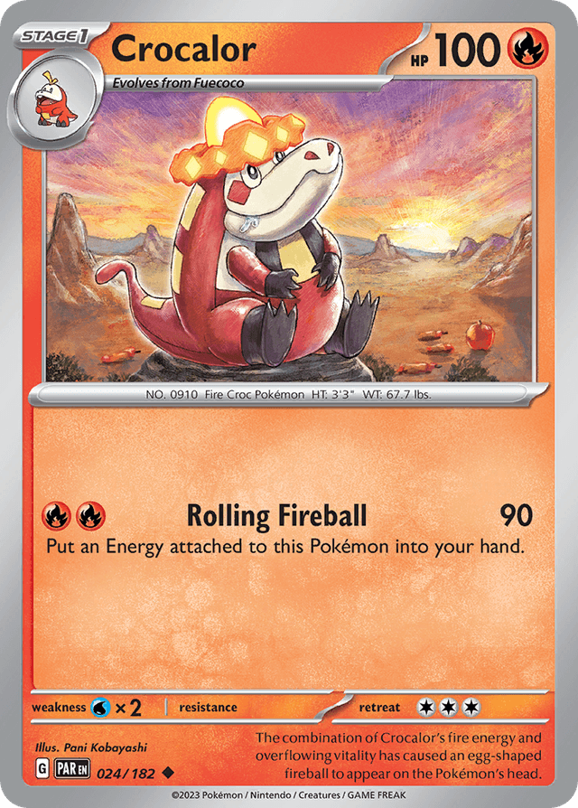 Carta Crocalor 24/182 do set Paradox Rift — Pokémon TCG | Bynx