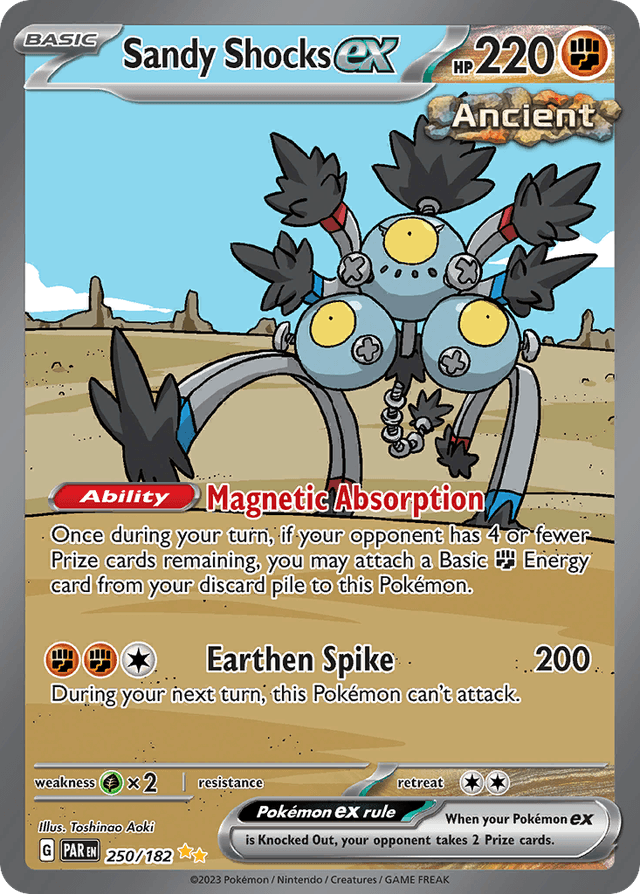 Carta Sandy Shocks ex 250/182 do set Paradox Rift — Pokémon TCG | Bynx