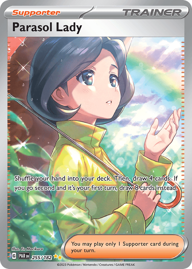 Carta Parasol Lady 255/182 do set Paradox Rift — Pokémon TCG | Bynx