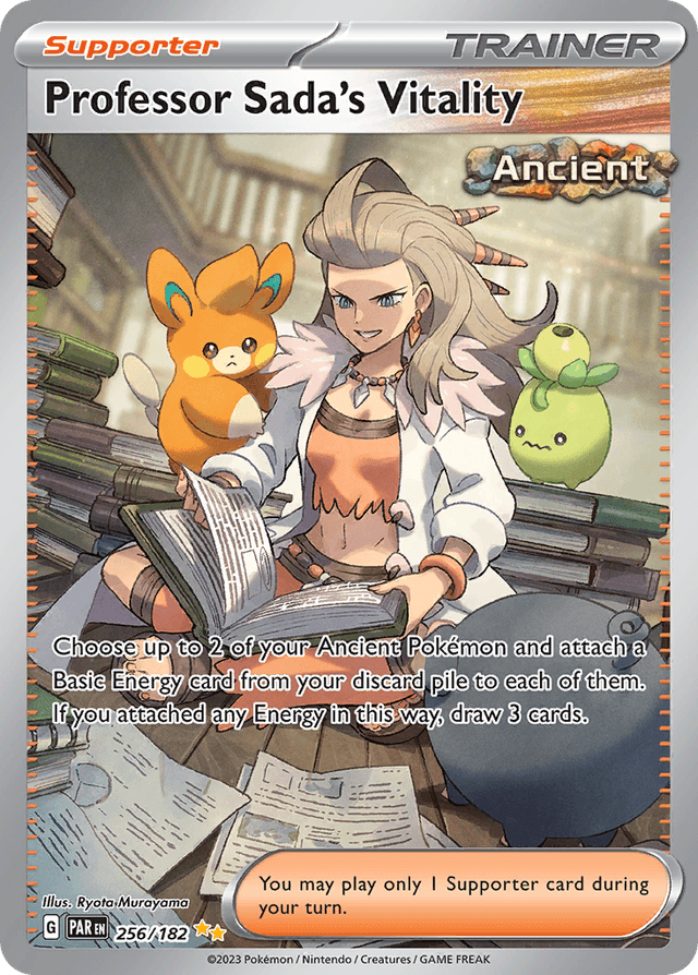Carta Professor Sada's Vitality 256/182 do set Paradox Rift — Pokémon TCG | Bynx