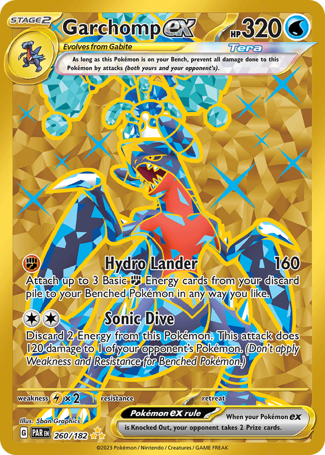 Carta Garchomp ex 260/182 do set Paradox Rift — Pokémon TCG | Bynx