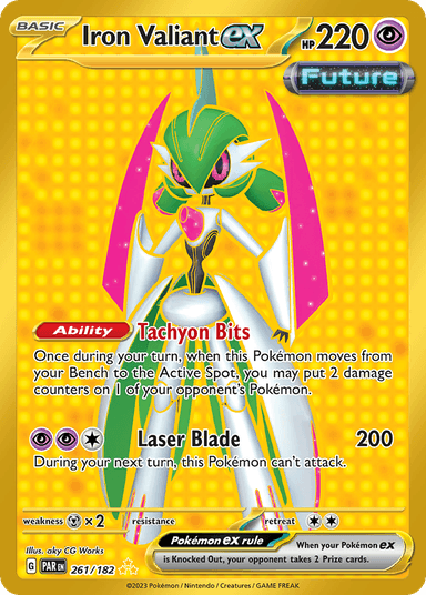 Carta Iron Valiant ex 261/182 do set Paradox Rift — Pokémon TCG | Bynx