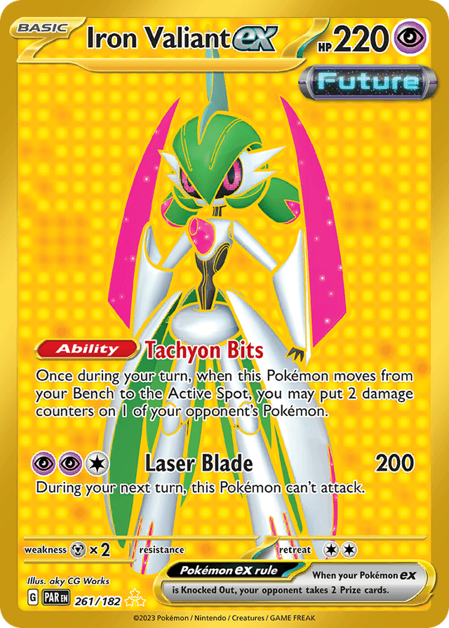 Carta Iron Valiant ex 261/182 do set Paradox Rift — Pokémon TCG | Bynx