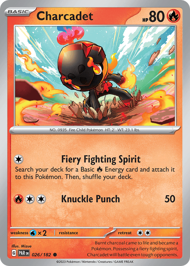 Carta Charcadet 26/182 do set Paradox Rift — Pokémon TCG | Bynx