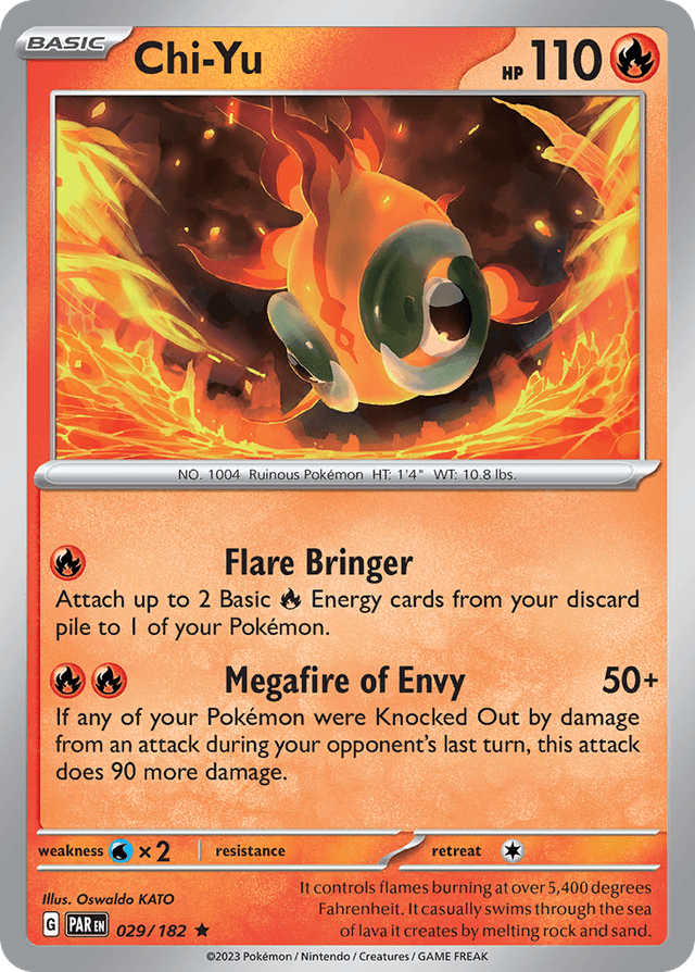Carta Chi-Yu 29/182 do set Paradox Rift — Pokémon TCG | Bynx