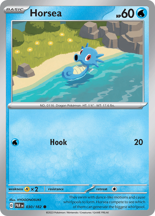 Carta Horsea 30/182 do set Paradox Rift — Pokémon TCG | Bynx