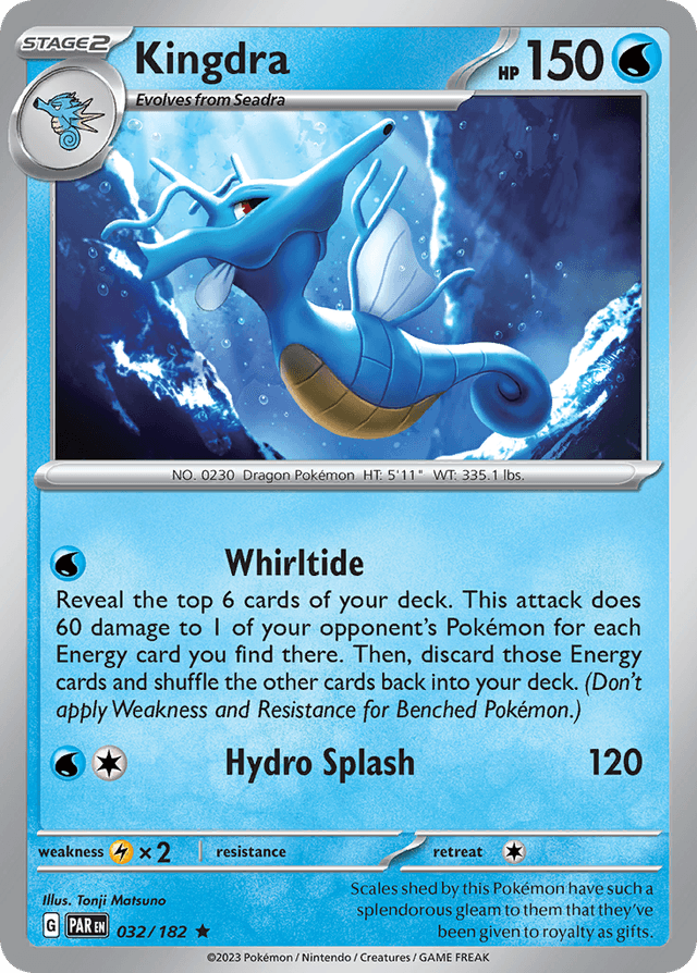 Carta Kingdra 32/182 do set Paradox Rift — Pokémon TCG | Bynx