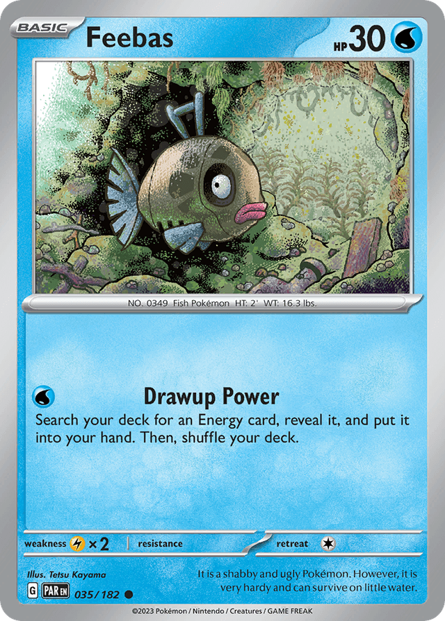 Carta Feebas 35/182 do set Paradox Rift — Pokémon TCG | Bynx