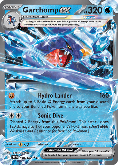 Carta Garchomp ex 38/182 do set Paradox Rift — Pokémon TCG | Bynx