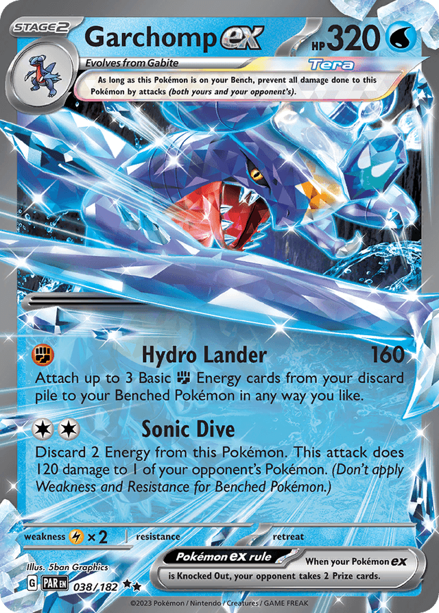 Carta Garchomp ex 38/182 do set Paradox Rift — Pokémon TCG | Bynx