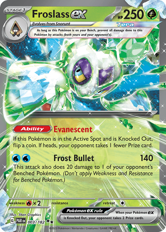 Carta Froslass ex 3/182 do set Paradox Rift — Pokémon TCG | Bynx