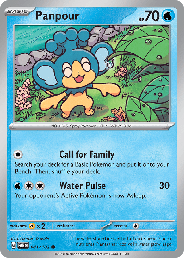 Carta Panpour 41/182 do set Paradox Rift — Pokémon TCG | Bynx