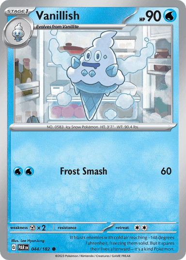 Carta Vanillish 44/182 do set Paradox Rift — Pokémon TCG | Bynx
