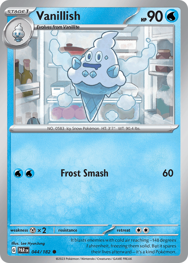 Carta Vanillish 44/182 do set Paradox Rift — Pokémon TCG | Bynx