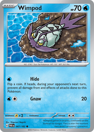 Carta Wimpod 47/182 do set Paradox Rift — Pokémon TCG | Bynx