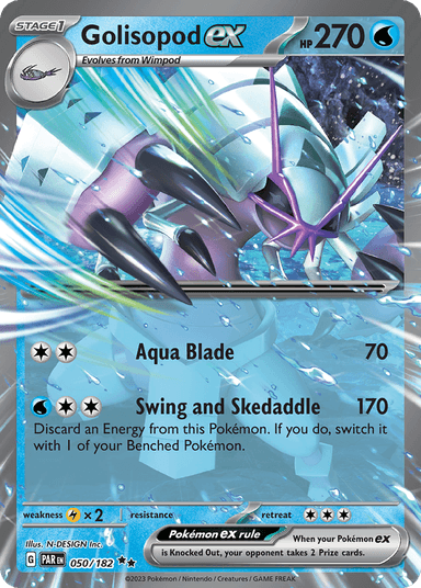 Carta Golisopod ex 50/182 do set Paradox Rift — Pokémon TCG | Bynx