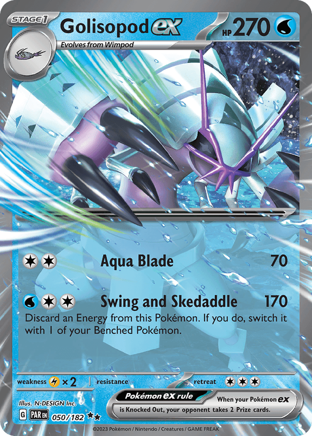 Carta Golisopod ex 50/182 do set Paradox Rift — Pokémon TCG | Bynx
