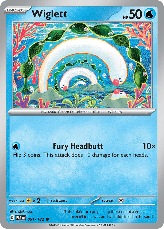 Carta Wiglett 51/182 do set Paradox Rift — Pokémon TCG | Bynx