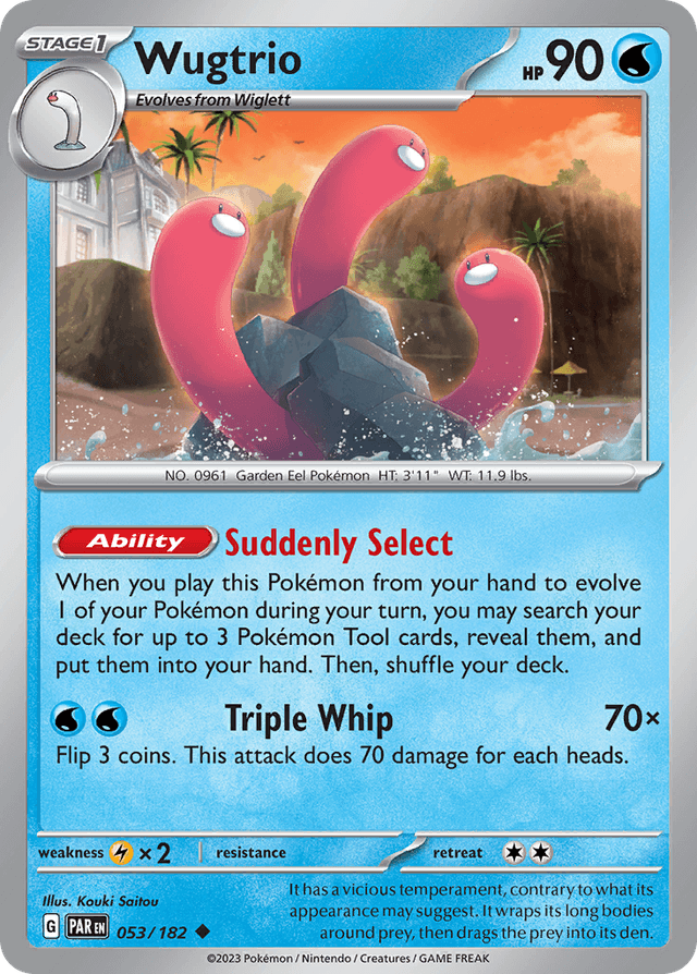 Carta Wugtrio 53/182 do set Paradox Rift — Pokémon TCG | Bynx