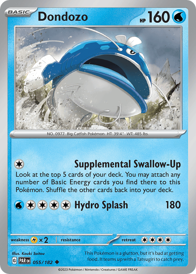 Carta Dondozo 55/182 do set Paradox Rift — Pokémon TCG | Bynx