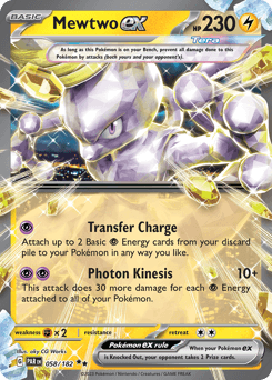 Mewtwo ex 58 — Paradox Rift
