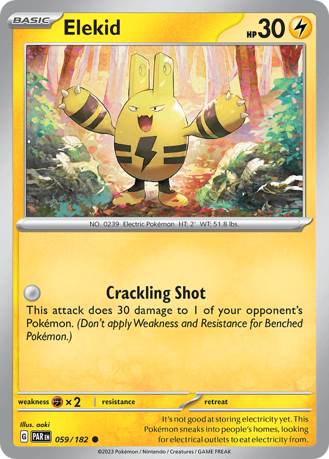 Carta Elekid 59/182 do set Paradox Rift — Pokémon TCG | Bynx