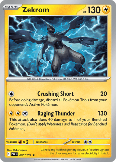 Carta Zekrom 66/182 do set Paradox Rift — Pokémon TCG | Bynx