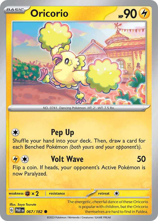 Carta Oricorio 67/182 do set Paradox Rift — Pokémon TCG | Bynx