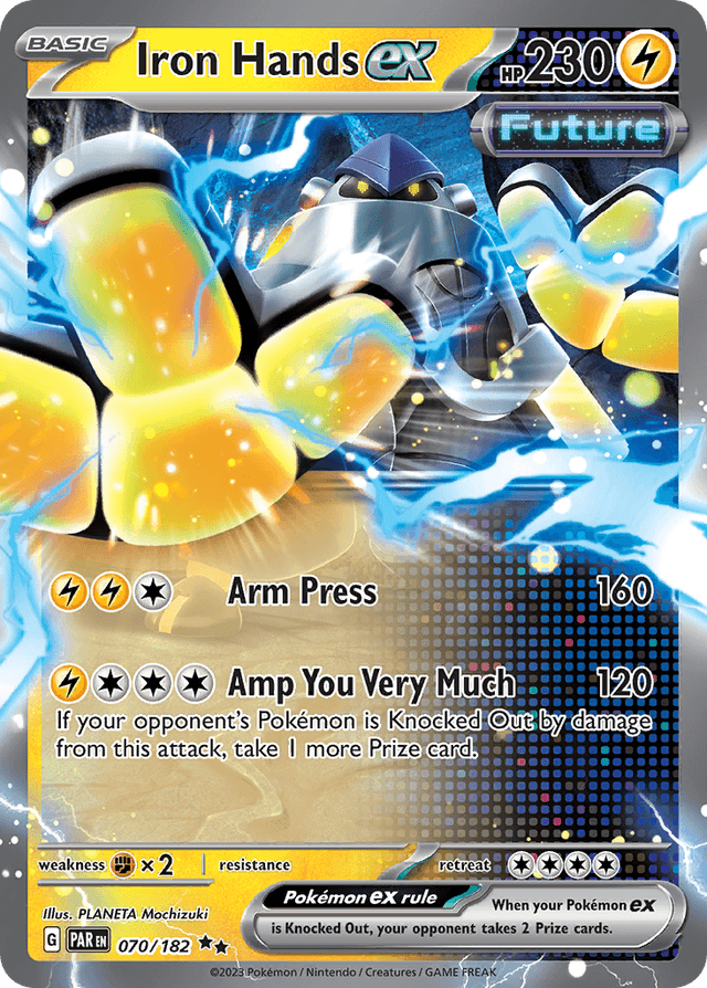 Carta Iron Hands ex 70/182 do set Paradox Rift — Pokémon TCG | Bynx