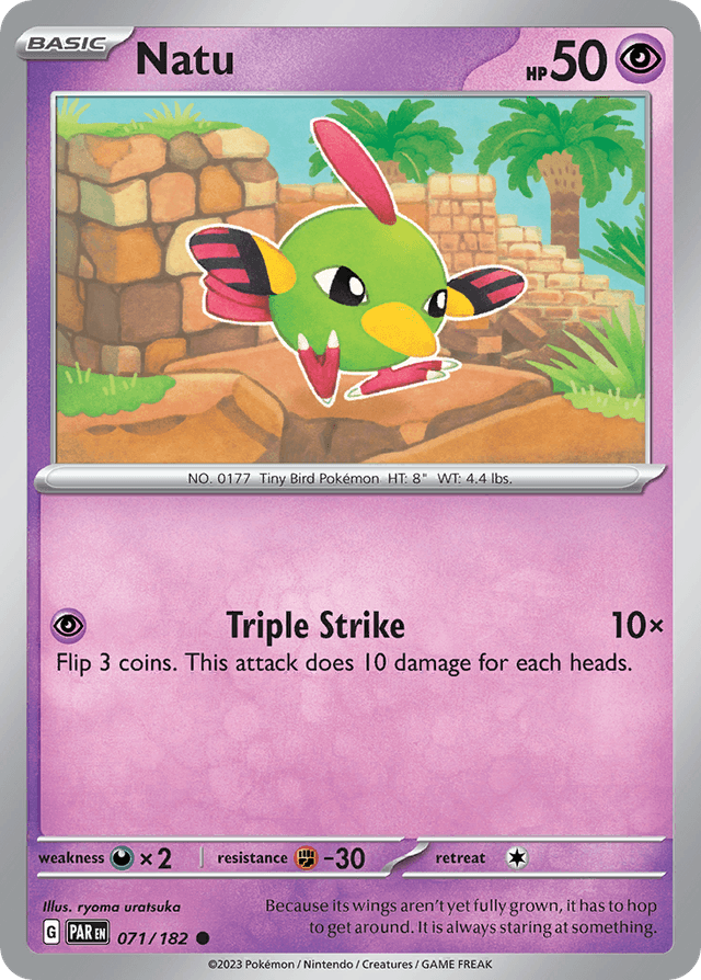 Carta Natu 71/182 do set Paradox Rift — Pokémon TCG | Bynx