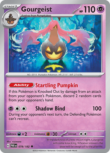 Carta Gourgeist 78/182 do set Paradox Rift — Pokémon TCG | Bynx