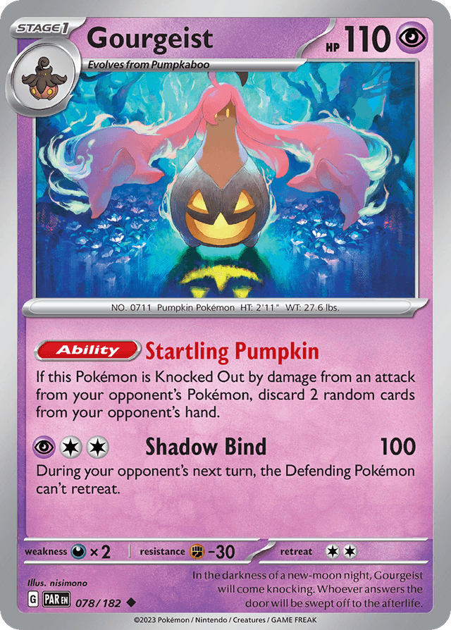 Carta Gourgeist 78/182 do set Paradox Rift — Pokémon TCG | Bynx