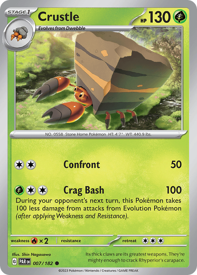 Carta Crustle 7/182 do set Paradox Rift — Pokémon TCG | Bynx