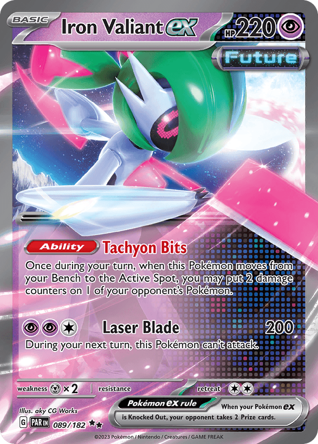 Carta Iron Valiant ex 89/182 do set Paradox Rift — Pokémon TCG | Bynx
