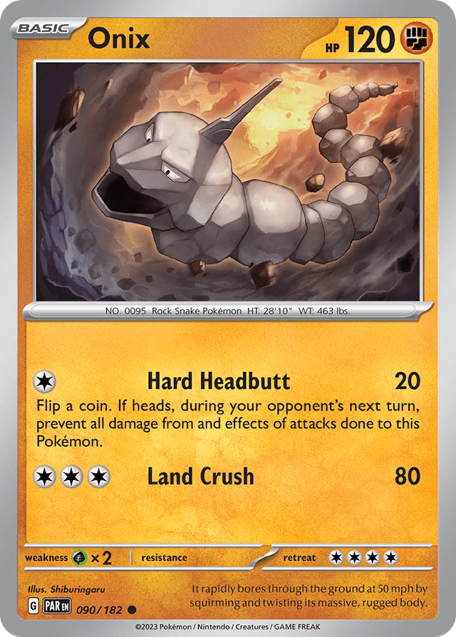 Carta Onix 90/182 do set Paradox Rift — Pokémon TCG | Bynx