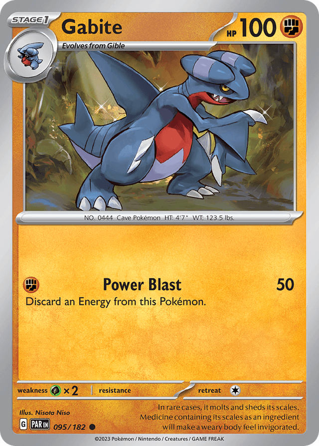 Carta Gabite 95/182 do set Paradox Rift — Pokémon TCG | Bynx