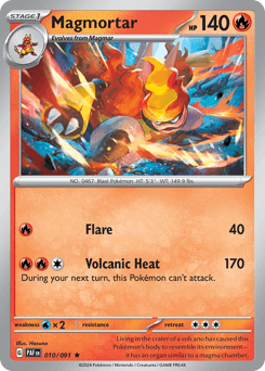 Magmortar 10 — Paldean Fates