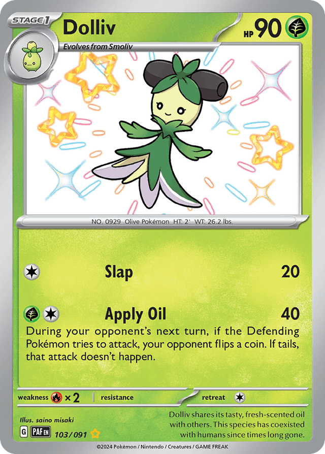 Carta Dolliv 103/91 do set Paldean Fates — Pokémon TCG | Bynx