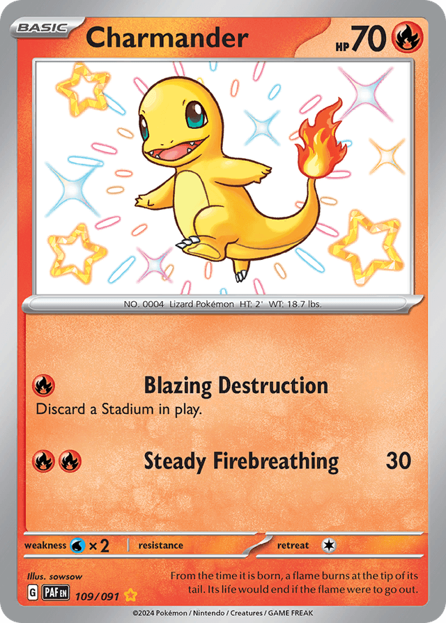 Carta Charmander 109/91 do set Paldean Fates — Pokémon TCG | Bynx